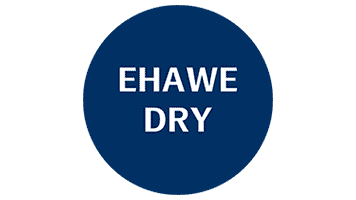 Blau-weiße Grafik EHAWE DRY